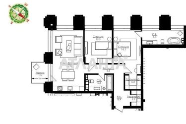 3-комнатная квартира по адресу Французский бул. (площадь 89,8 м²) - Atlanta.ua - фото 10