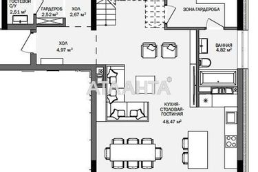 4+-rooms apartment apartment by the address st. Frantsuzskiy bul Proletarskiy bul (area 208 m²) - Atlanta.ua - imageAlt 10