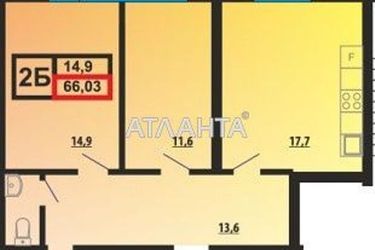 2-кімнатна квартира за адресою вул. Проектна (площа 66,0 м²) - фото 14 2-кімнатна квартира за адресою вул. Проектна (площа 66,0 м²) - Atlanta.ua - фото 14