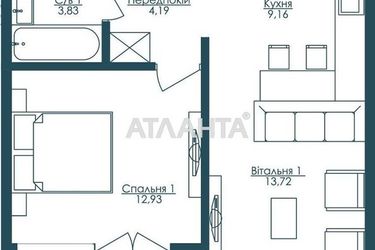 1-room apartment apartment by the address st. Frantsuzskiy bul Proletarskiy bul (area 46,4 m²) - Atlanta.ua - фото 8