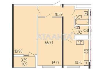 2-кімнатна квартира за адресою вул. Краснова (площа 67,6 м²) - Atlanta.ua - фото 14