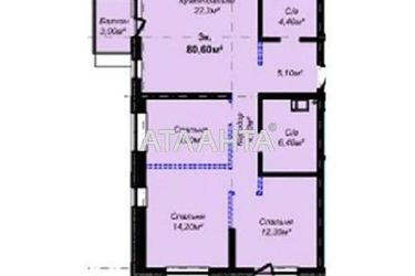 3-комнатная квартира по адресу ул. Варненская (площадь 80 м²) - Atlanta.ua - фото 7