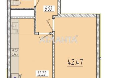 1-комнатная квартира по адресу ул. Краснова (площадь 42 м²) - фото 8 1-комнатная квартира по адресу ул. Краснова (площадь 42 м²) - Atlanta.ua - фото 8