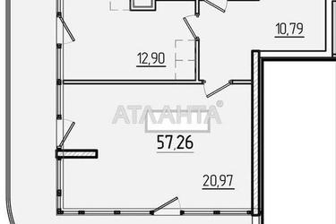 2-rooms apartment apartment by the address st. Krasnova (area 59,6 m²) - Atlanta.ua - imageAlt 9