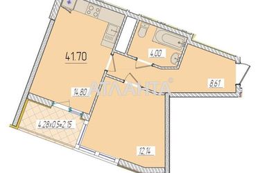 1-кімнатна квартира за адресою вул. Краснова (площа 40,5 м²) - фото 11 1-кімнатна квартира за адресою вул. Краснова (площа 40,5 м²) - Atlanta.ua - фото 11