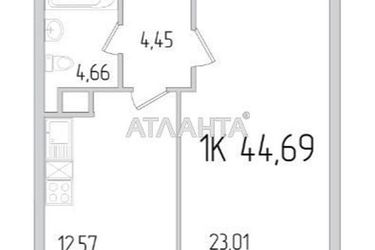 1-кімнатна квартира за адресою вул. Сахарова (площа 44,7 м²) - фото 14 1-кімнатна квартира за адресою вул. Сахарова (площа 44,7 м²) - Atlanta.ua - фото 14