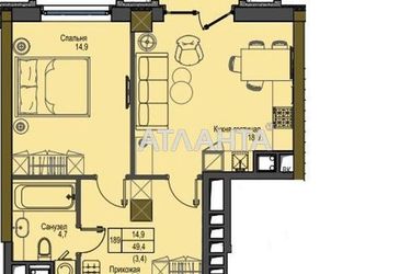 1-кімнатна квартира за адресою вул. Французький бульв. (площа 49,4 м²) - фото 10 1-кімнатна квартира за адресою вул. Французький бульв. (площа 49,4 м²) - Atlanta.ua - фото 10