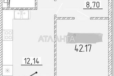 1-room apartment apartment by the address st. Krasnova (area 41,8 m²) - Atlanta.ua - фото 12