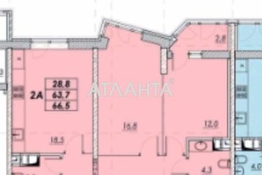 2-комнатная квартира по адресу ул. Прохоровская (площадь 64,6 м²) - Atlanta.ua - фото 29
