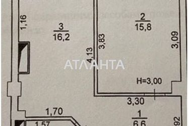 1-комнатная квартира по адресу ул. Долгая (площадь 40,4 м²) - Atlanta.ua - фото 18