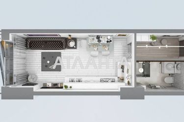 1-комнатная квартира по адресу ул. Аркадийское плато (площадь 27 м²) - Atlanta.ua - фото 8