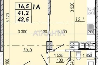 1-комнатная квартира по адресу Овидиопольская дор. (площадь 42,5 м²) - Atlanta.ua - фото 14