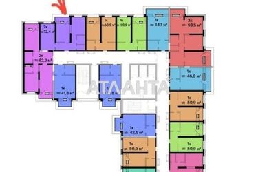 2-комнатная квартира по адресу Гагарина пр. (площадь 72,4 м²) - Atlanta.ua - фото 8