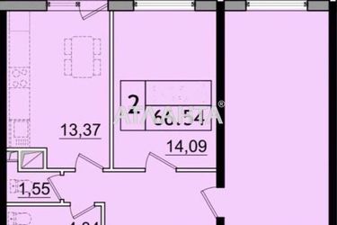 2-комнатная квартира по адресу ул. Сахарова (площадь 66,5 м²) - фото 14 2-комнатная квартира по адресу ул. Сахарова (площадь 66,5 м²) - Atlanta.ua - фото 14