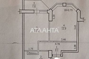 1-комнатная квартира по адресу ул. Школьная (площадь 38 м²) - Atlanta.ua - фото 14