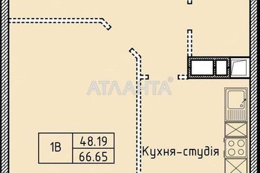 1-комнатная квартира по адресу Шевченко пр. (площадь 65,6 м²) - Atlanta.ua - фото 16