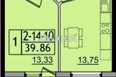 1-room apartment apartment by the address st. Sakharova (area 43,6 m²) - Atlanta.ua - imageAlt 10