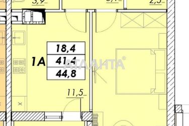 1-комнатная квартира по адресу ул. Прохоровская (площадь 44,8 м²) - Atlanta.ua - фото 8