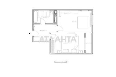 1-комнатная квартира по адресу Топольная ул.   (площадь 45,3 м²) - Atlanta.ua - фото 34