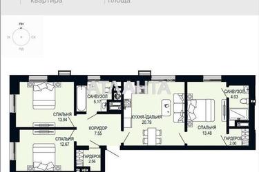 3-rooms apartment apartment by the address st. Shchurata V ul (area 82,2 m²) - фото 34 3-rooms apartment apartment by the address st. Shchurata V ul (area 82,2 m²) - Atlanta.ua - фото 34