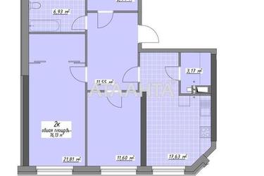 2-комнатная квартира по адресу Глушко ак. Пр. (площадь 76,1 м²) - Atlanta.ua - фото 40