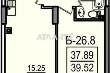 1-кімнатна квартира за адресою вул. Дача Ковалевського (площа 40,7 м²) - Atlanta.ua - фото 15