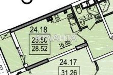 1-кімнатна квартира за адресою вул. Дача Ковалевського (площа 28,7 м²) - Atlanta.ua - фото 6