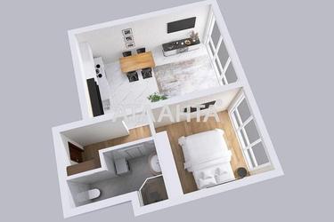 1-кімнатна квартира за адресою вул. Філатова ак. (площа 42,4 м²) - Atlanta.ua - фото 39