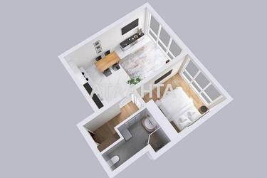 1-кімнатна квартира за адресою вул. Філатова ак. (площа 42,4 м²) - Atlanta.ua - фото 42