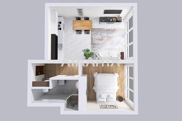 1-кімнатна квартира за адресою вул. Філатова ак. (площа 42,4 м²) - Atlanta.ua - фото 44