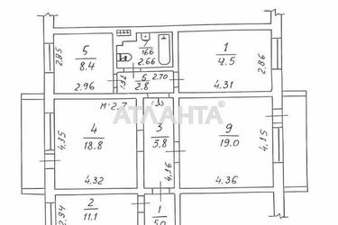 Багатокімнатна квартира за адресою вул. Петрова ген. (площа 93 м²) - Atlanta.ua - фото 32