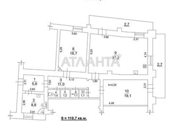 3-кімнатна квартира за адресою вул. Дворянська (площа 110,7 м²) - Atlanta.ua - фото 10