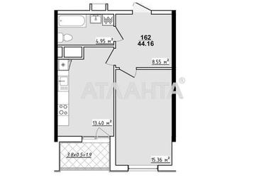 1-комнатная квартира по адресу ул. Королева ак. (площадь 44,2 м²) - Atlanta.ua - фото 7