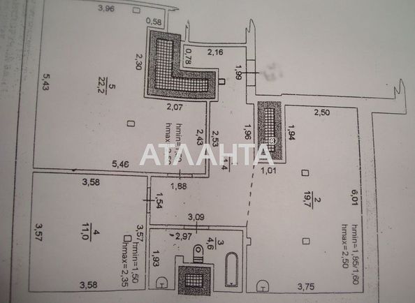 2-комнатная квартира по адресу ул. Радостная (площадь 69,0 м2) - Atlanta.ua - фото 2