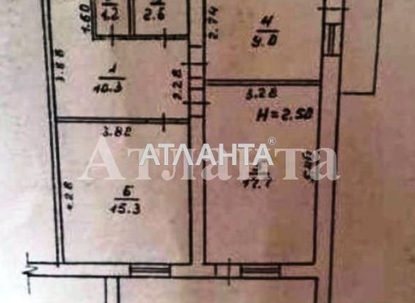 2-rooms apartment apartment by the address st. Kolontaevskaya Dzerzhinskogo (area 62 m²) - Atlanta.ua - photo 4