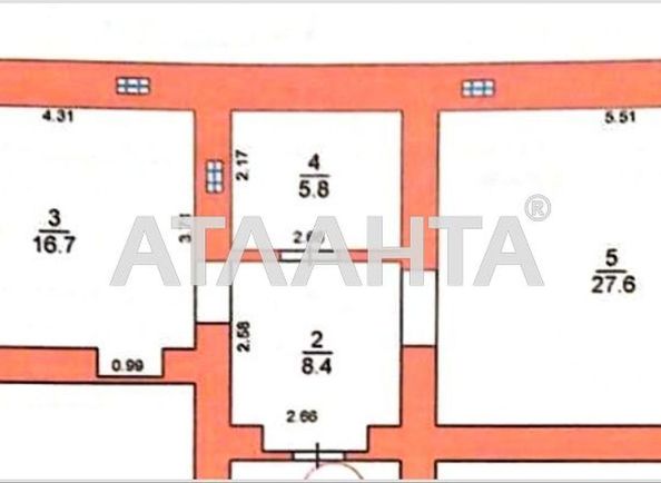 1-room apartment apartment by the address st. Khantadze per (area 83,3 m²) - Atlanta.ua - photo 3