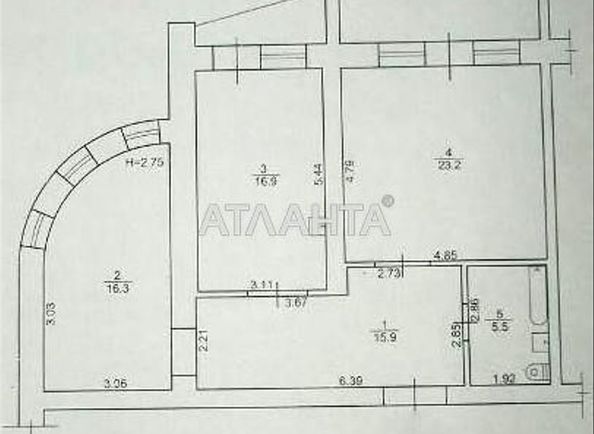 2-комнатная квартира по адресу ул. Косвенная (площадь 82,6 м²) - Atlanta.ua - фото 10