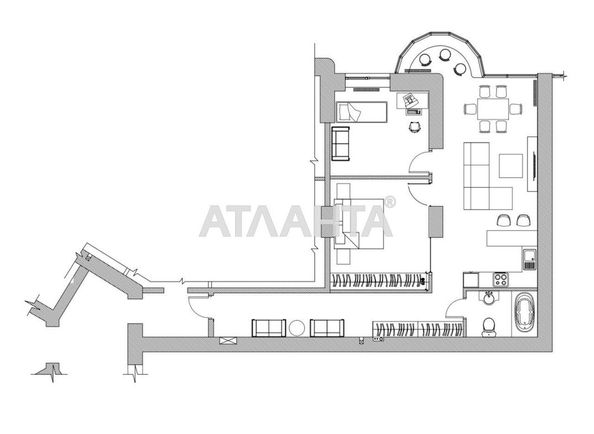 2-комнатная квартира по адресу Лидерсовский бул. (площадь 90,0 м2) - Atlanta.ua - фото 10