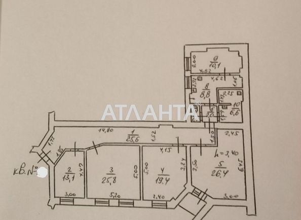 4+-rooms apartment apartment by the address st. Novoselskogo Ostrovidova (area 140,0 m2) - Atlanta.ua - photo 7
