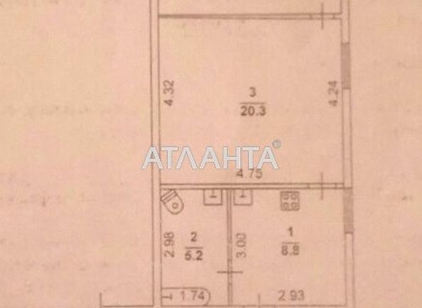2-комнатная квартира по адресу ул. Михайловская (площадь 47,6 м2) - Atlanta.ua - фото 3