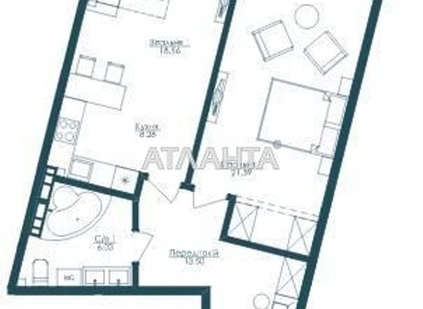 1-room apartment apartment by the address st. Frantsuzskiy bul Proletarskiy bul (area 70,0 m2) - Atlanta.ua - photo 5
