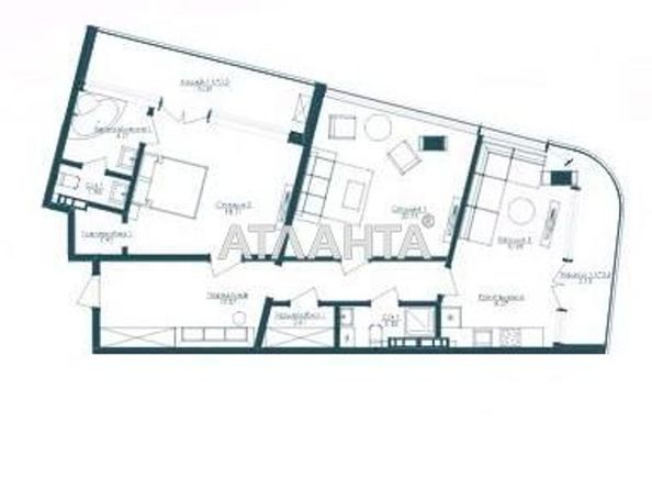 1-room apartment apartment by the address st. Frantsuzskiy bul Proletarskiy bul (area 98,9 m2) - Atlanta.ua - photo 5