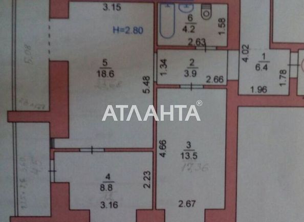 2-комнатная квартира по адресу Мира пр. (площадь 72,0 м2) - Atlanta.ua - фото 7