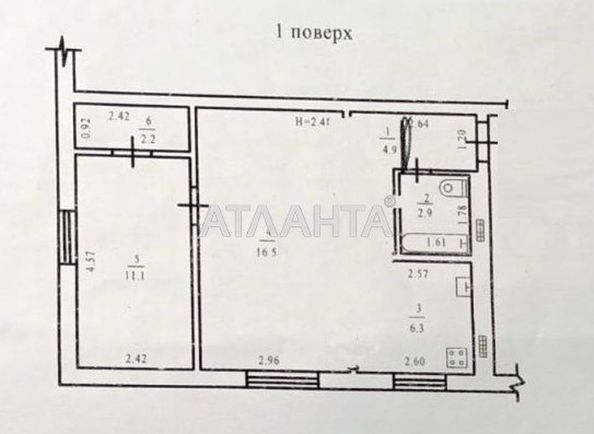 2-rooms apartment apartment by the address st. Fontanskaya dor Perekopskoy Divizii (area 44,0 m2) - Atlanta.ua - photo 4