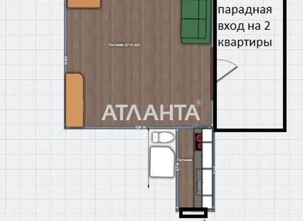 1-room apartment apartment by the address st. Ekaterininskaya (area 18,1 m2) - Atlanta.ua - photo 12