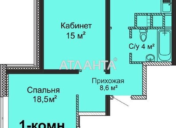 2-rooms apartment apartment by the address st. Varnenskaya (area 60,5 m2) - Atlanta.ua