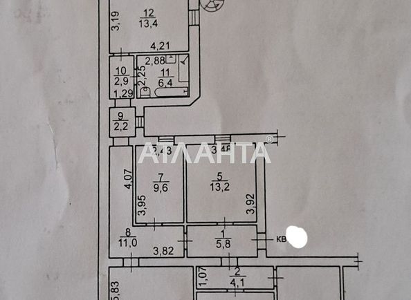 Багатокімнатна квартира за адресою вул. Коблевська (площа 138,3 м²) - Atlanta.ua - фото 8