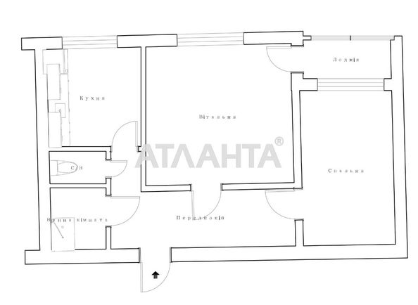 2-комнатная квартира по адресу ул. Сегедская (площадь 50,4 м²) - Atlanta.ua - фото 17