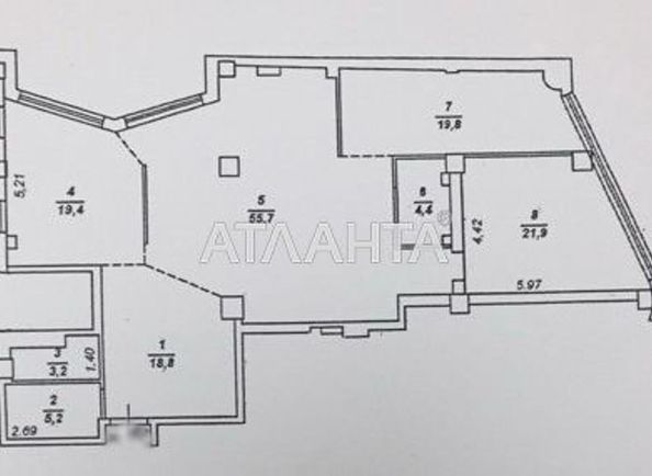 3-rooms apartment apartment by the address st. Udelnyy per Telmana per (area 148,4 m2) - Atlanta.ua - photo 7