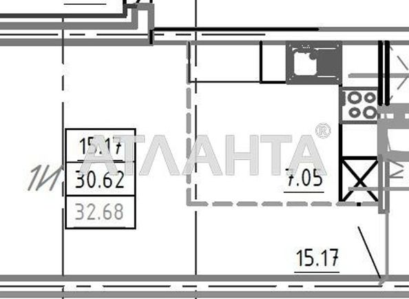 1-room apartment apartment by the address st. Srednefontanskaya (area 32,5 m2) - Atlanta.ua - photo 2